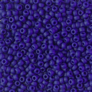 Miyuki seed beads 8/0 - Opaque matte cobalt 8-414F